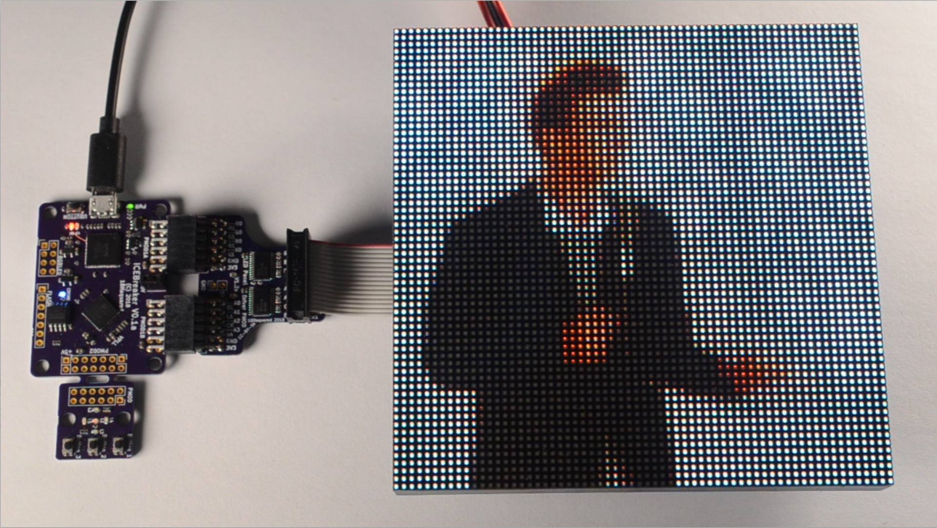 その他 BITMAN 64 LED RGB LED Panel, 64x64 pixels, 2mm pitch, 128x128mm (Discontinued